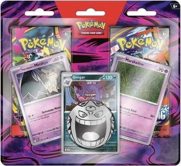 Gengar, Marshadow & Team Rocket's Mimikyu Enhanced 2-Pack Blister