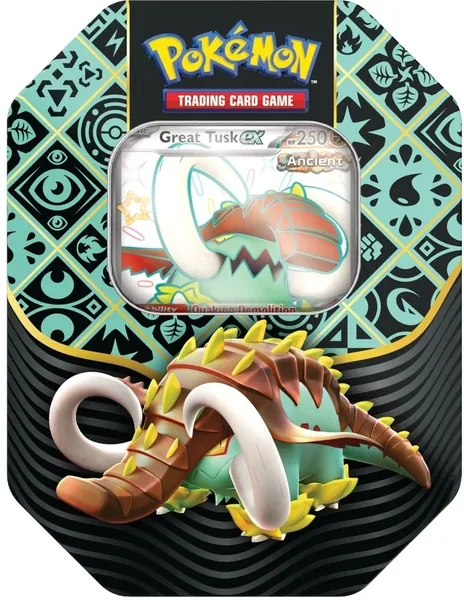 Paldean Fates Great Tusk ex Tin