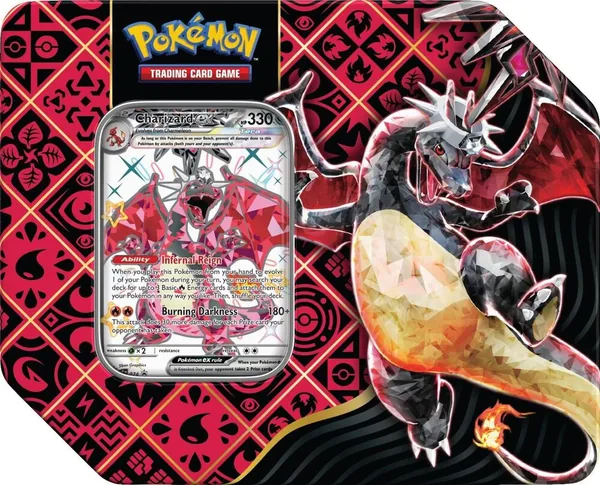 Paldean Fates Charizard ex Tin