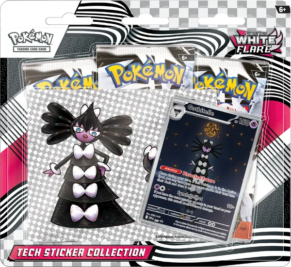 White Flare Tech Sticker Collection